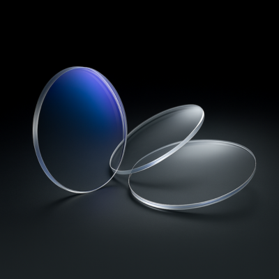 Single vision polycarbonate anti-reflective blue protection